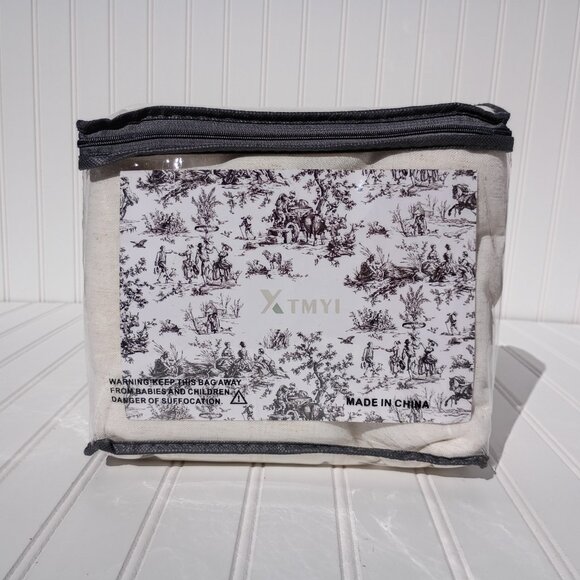 Linen Curtain Panels 50 x 108 Beige Off White Flax Weave Sheer Drapes Curtains - Picture 7 of 15